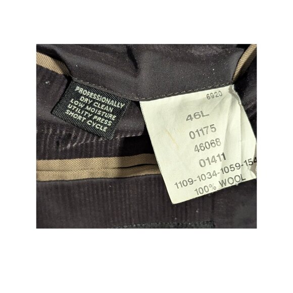 ✨Jos. A. Bank 100% Wool Tailored Fit Blazer 46L Traveler’s Collection Tan Jacket - Picture 7 of 7